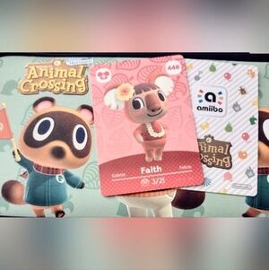 FAITH Amiibo Card Animal Crossing Women Girl Boy Men Teen